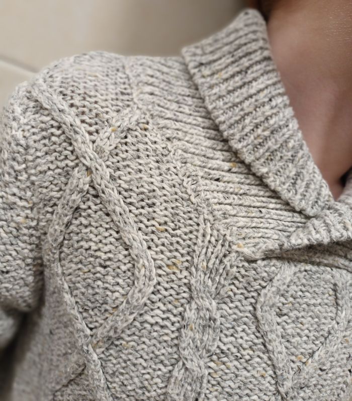 Joli pull avec col gris chiné taille 6 ans - photo numéro 5