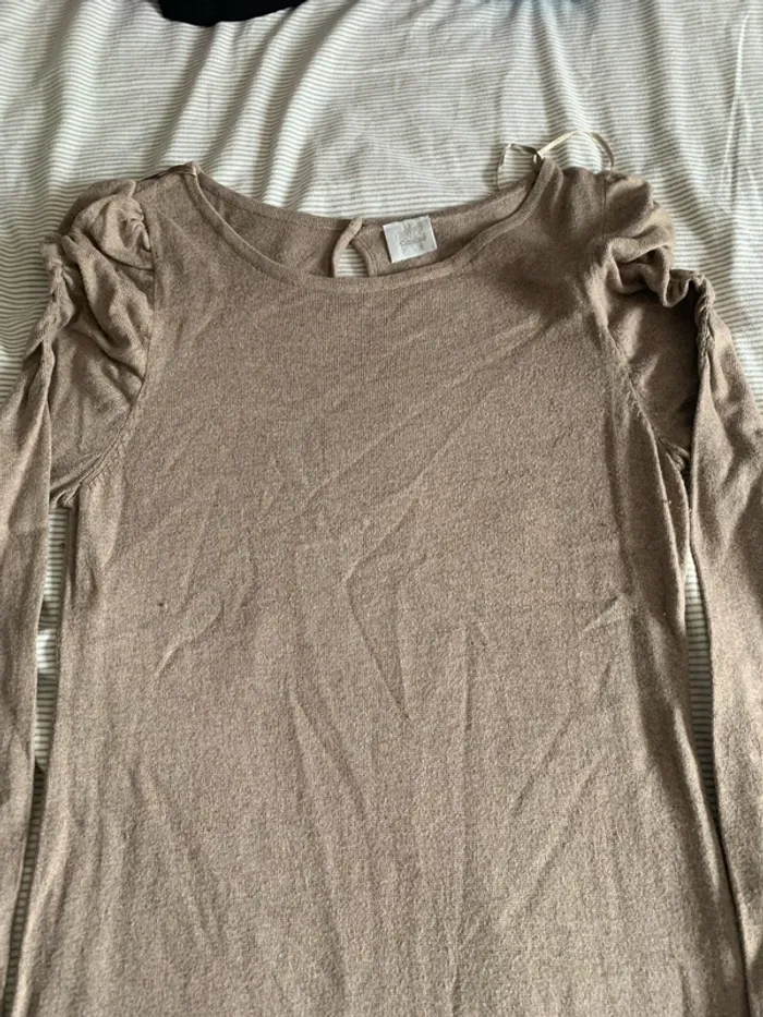 Robe pull beige - photo numéro 2