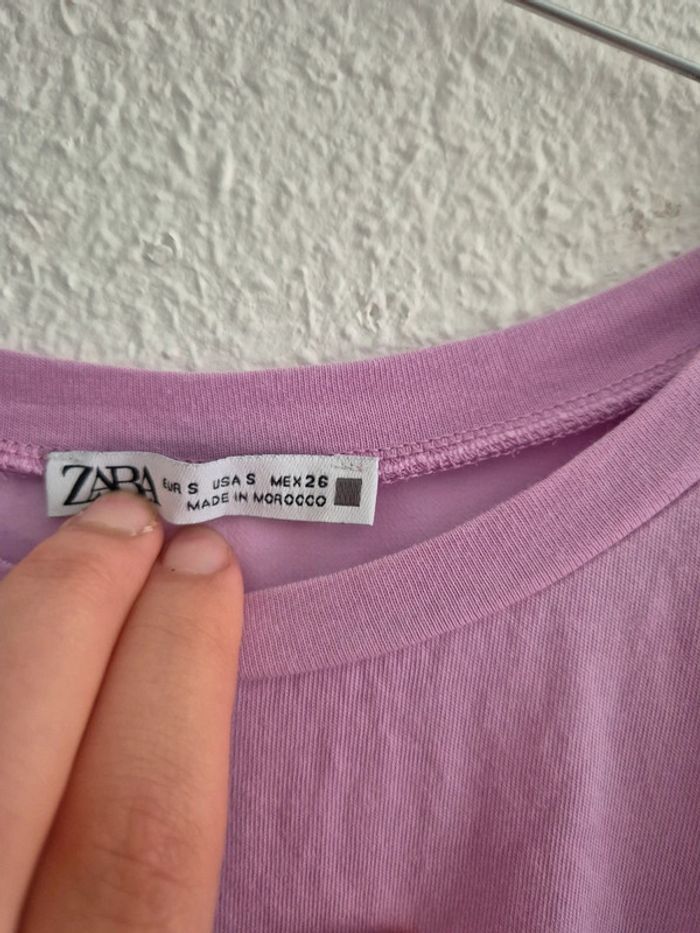 T-shirt rose Zara - photo numéro 2