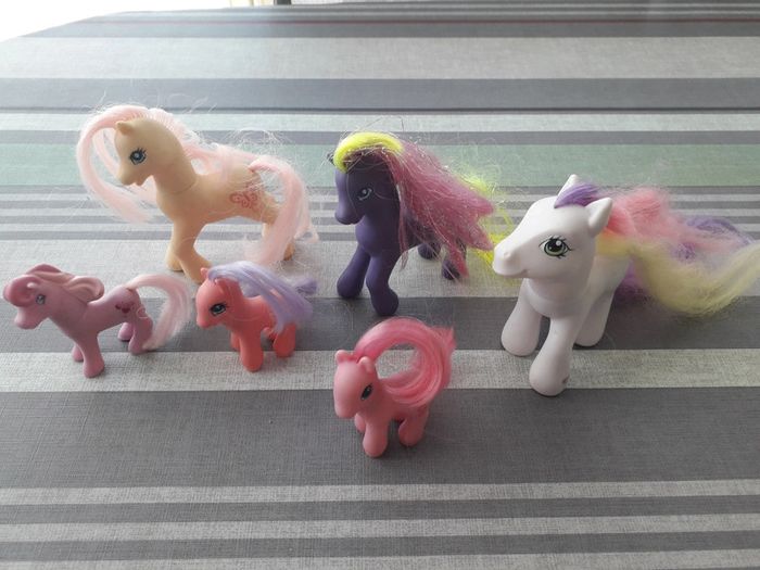 Lot de 6 chevaux petit poney ancien my little pony