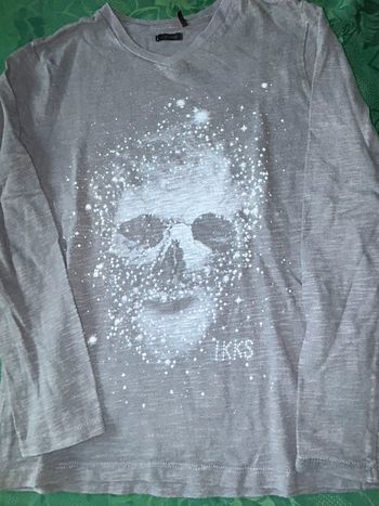 T-shirt skull manches longues 8 ans garçon IKKS