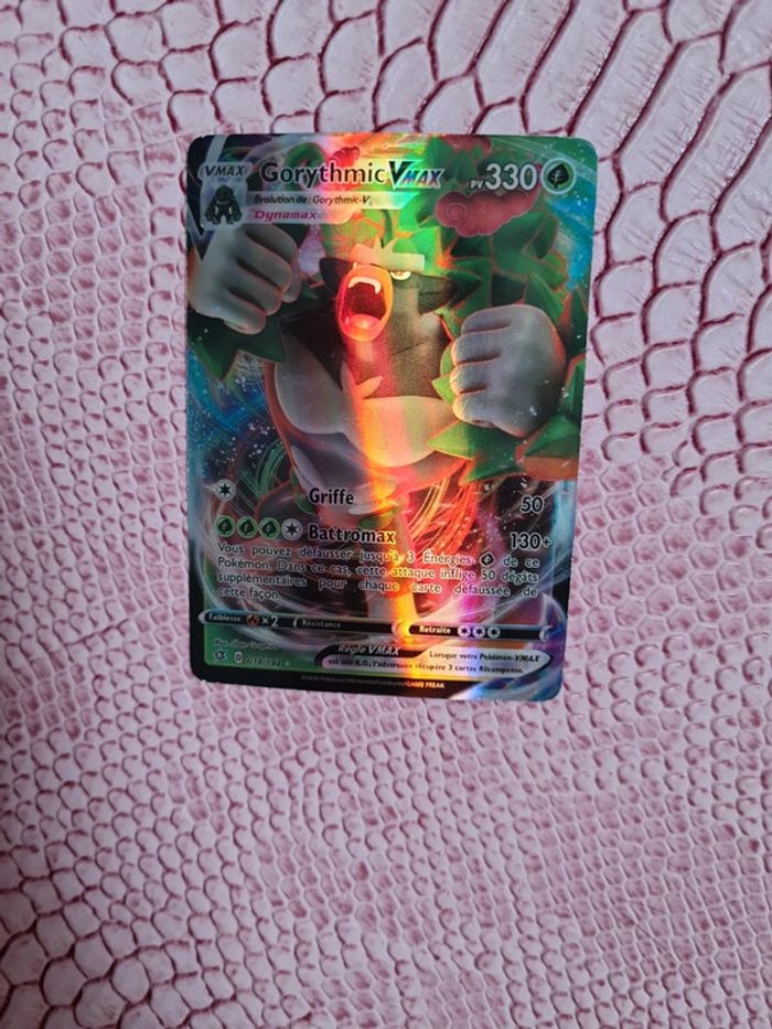 Carte pokemon gorytmic vmax très bon etat - photo numéro 3