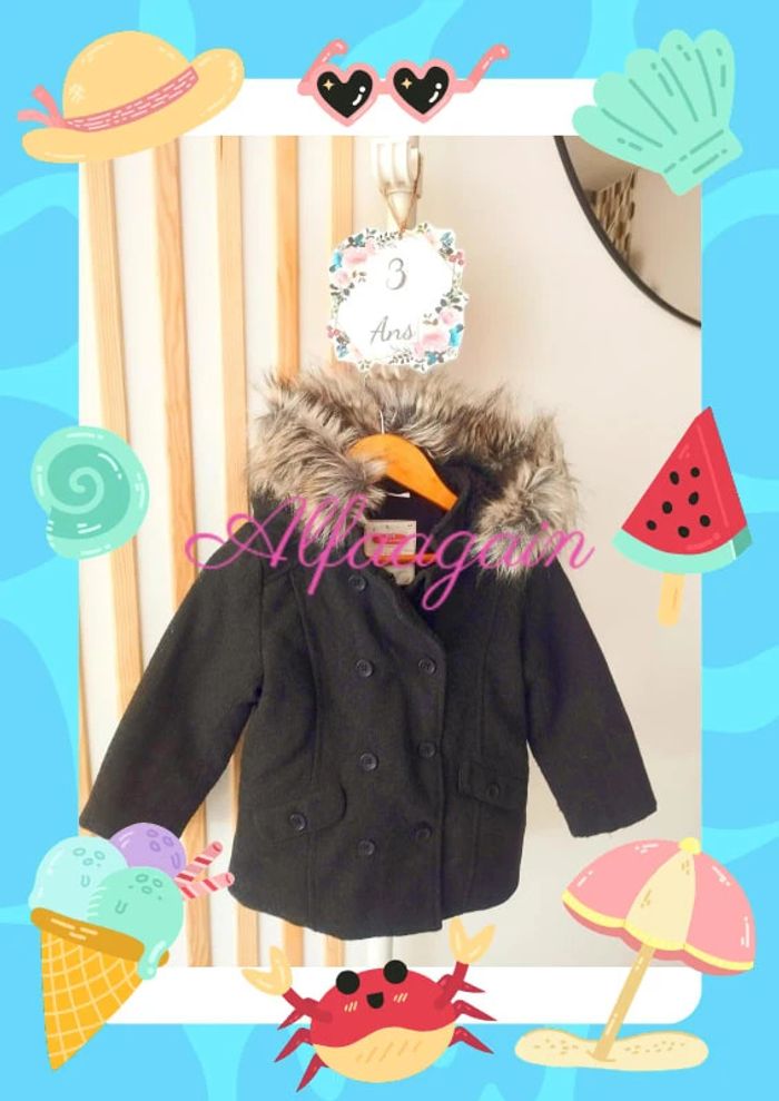 Manteau tao neuf gris 3ans