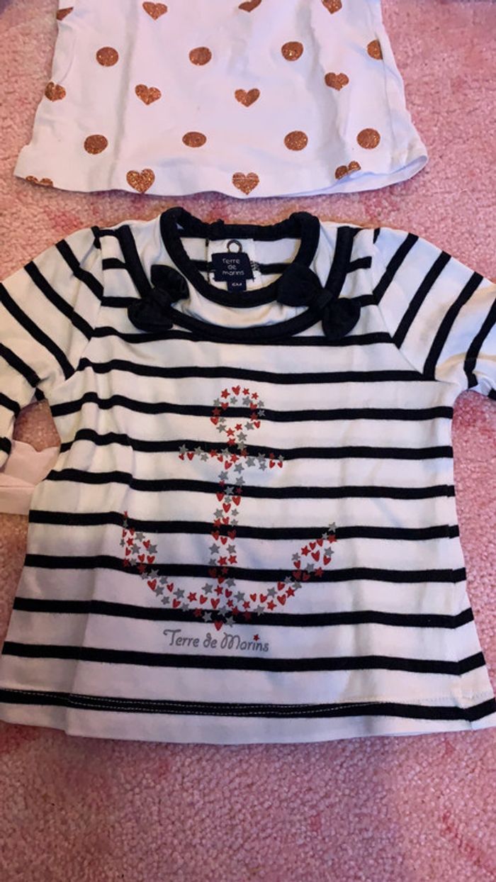 Lot de 3 tee shirt taille 6 mois - photo numéro 3