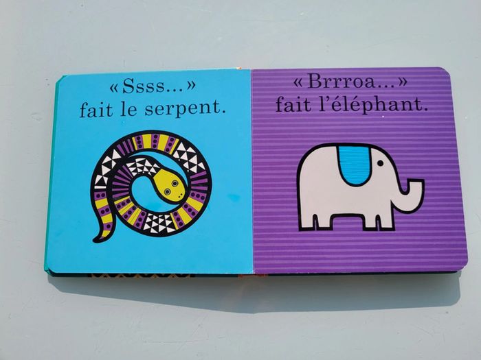 Beau livre tout carton, coloré 🐊 Les Animaux 🦁 Kimane - photo numéro 5