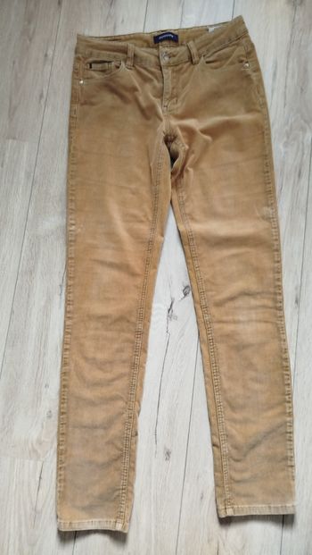 Pantalon velours ras très fin moutarde Bonobo Slim fit W 38/28 M