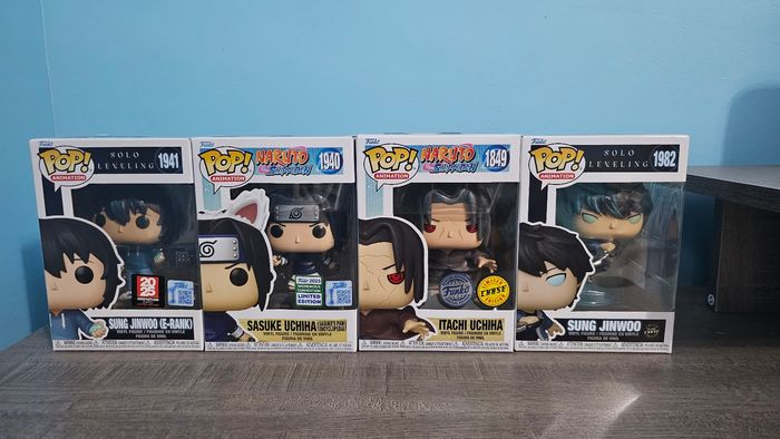 Pop itachi 1849 + Sasuke 1040 + Jinwoo 1941 + Jinwoo 1982