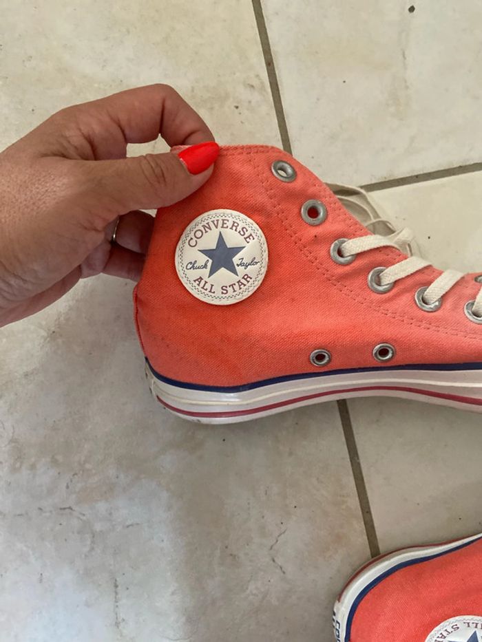 Converse saumon / corail - photo numéro 5