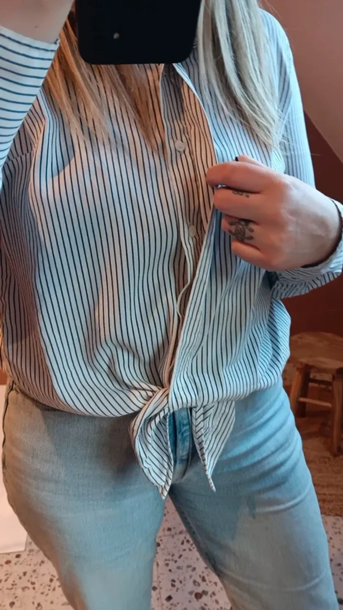 Chemise à rayures bleu - photo numéro 5