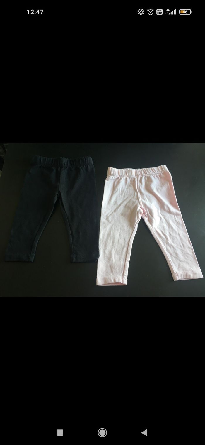 2 leggings 3 mois