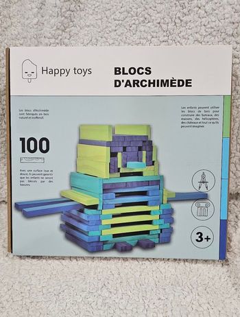 Jeu de construction de type Kapla en bois 3 ans Neuf