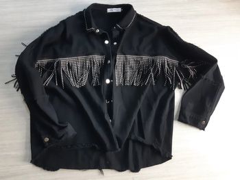 Veste overzise  femme franges taille M