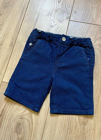 Short bleu en coton - Obaïbi