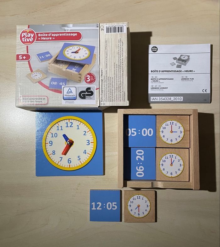 Boîte apprentissage heure 5 ans+ - photo numéro 3