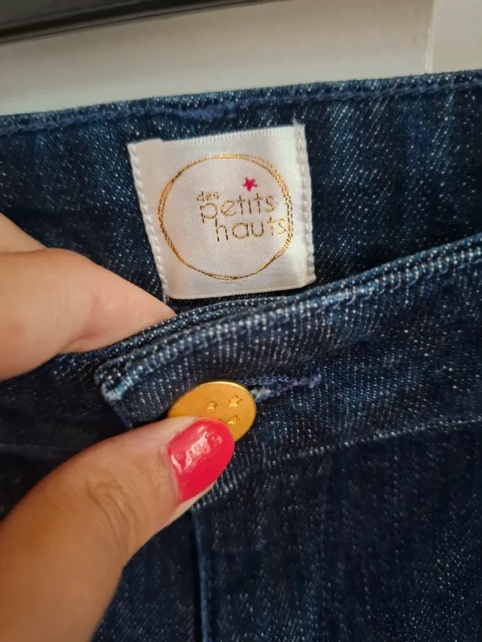 Short en jean taille haute Des Petits Hauts - Modèle Lucine - Neuf - Taille 1 (36) - photo numéro 2