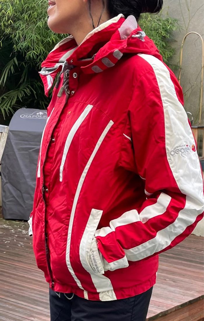 Veste ski femme Degré7 38 rouge blanc - photo numéro 3