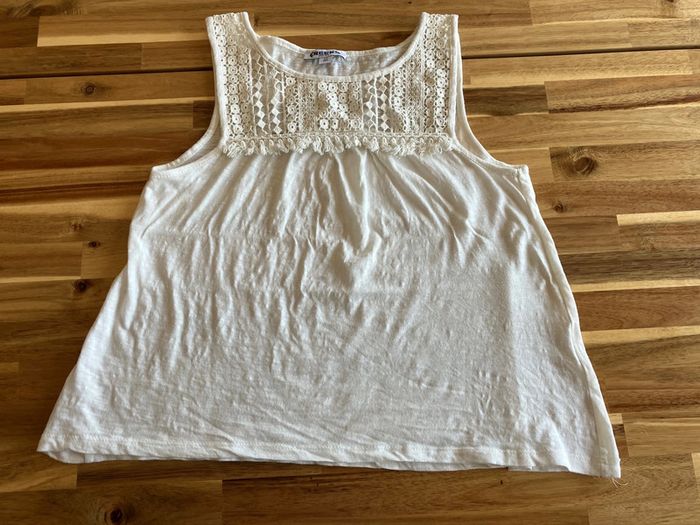 Débardeur avec effet dentelle