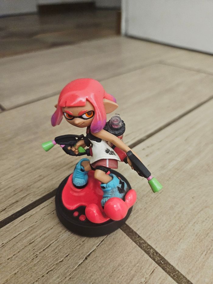Amiibo splatoon fille inkling rose
