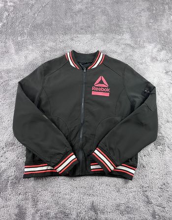 Veste Teddy Reebok Noire et Rose – Taille XL
