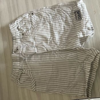 Short à rayures