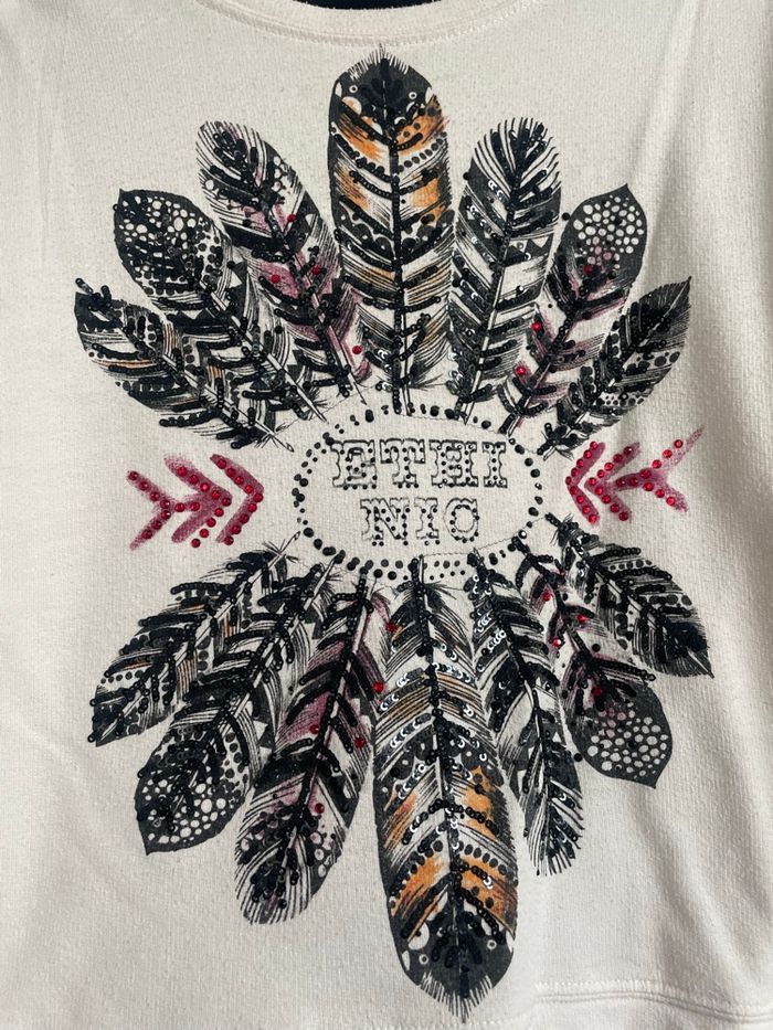 Pull motifs plumes M - photo numéro 3