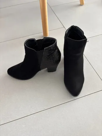Bottines noires paillettes Cache Cache pointure 37