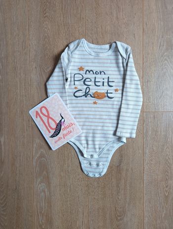 Body mixte évolutif In Extenso 18-24 mois