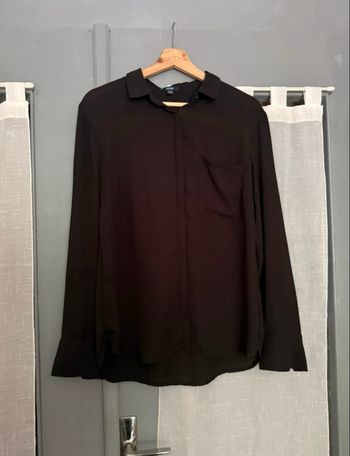 Chemise fluide noir - Kiabi 