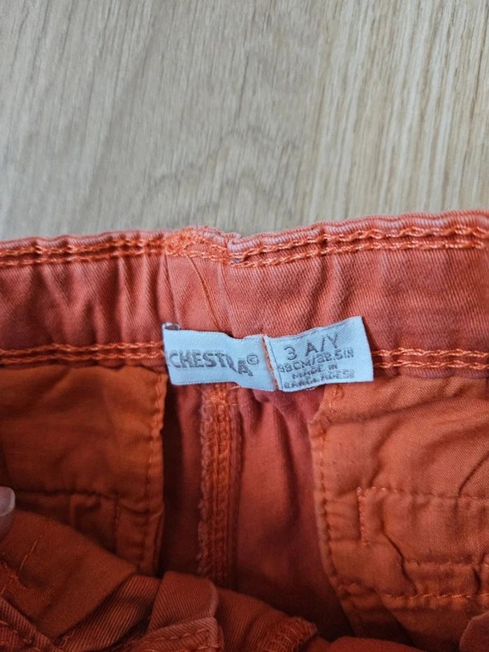 Short en jeans terracotta orchestra 3 ans - photo numéro 3