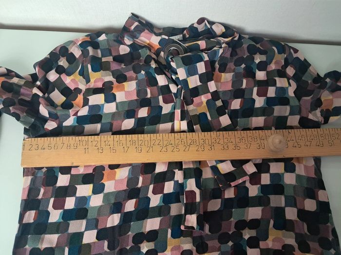 Cop copine haut blouse motifs vintage T.36 en tbe - photo numéro 12