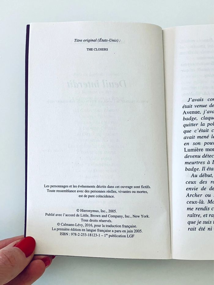 Roman policier Deuil interdit Michael Connelly - Ed. Calmann-Lévy - photo numéro 5