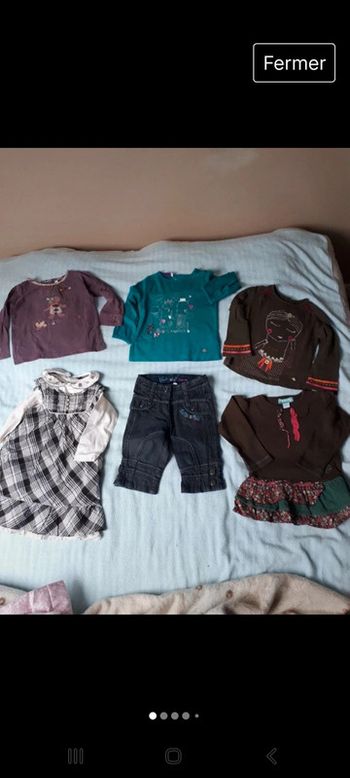Lot de 7 vêtements fille 24
mois sergent major, catimini