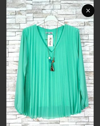 Blouse plissee taille unique