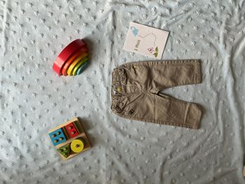 pantalon gris taille réglable 3 mois obaibi