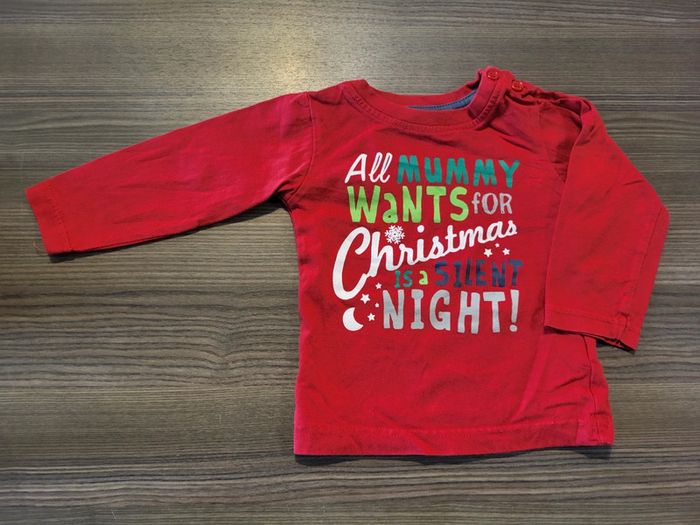 Maillot manche longue taille 6/9 mois (74 cm)