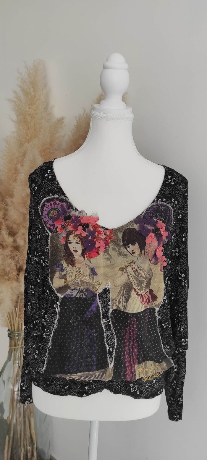 Blouse femme Desigual taille S très bon état - photo numéro 1