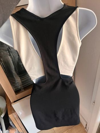 Robe moulante bicolore Zara taille s