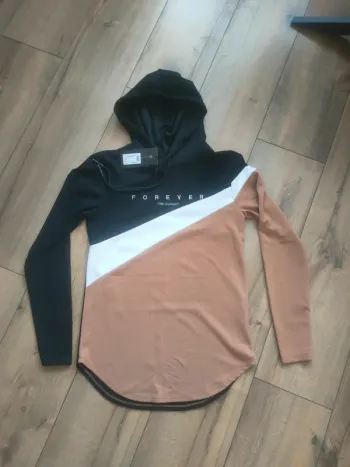 Pull à capuche fin homme S broderie unie Mentex S