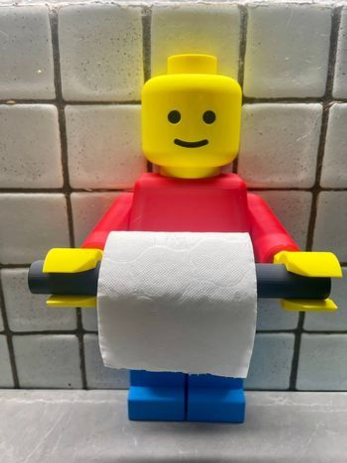 Porte-Papier Toilette Style Lego – Déco Fun & Originale Salle de Bain - photo numéro 4