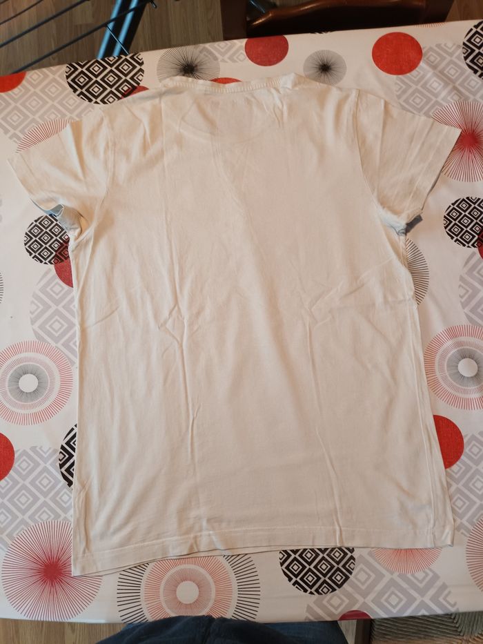 T-shirt beige manches courtes 👨 taille L - photo numéro 4