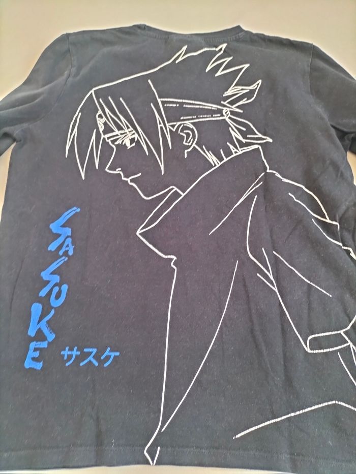 🖤 T-shirt manches longues Sasuke - Naruto - 14 ans - Bon état 🖤 - photo numéro 5