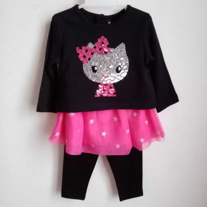 Ensemble de fête bébé fille avec sequins 🎀