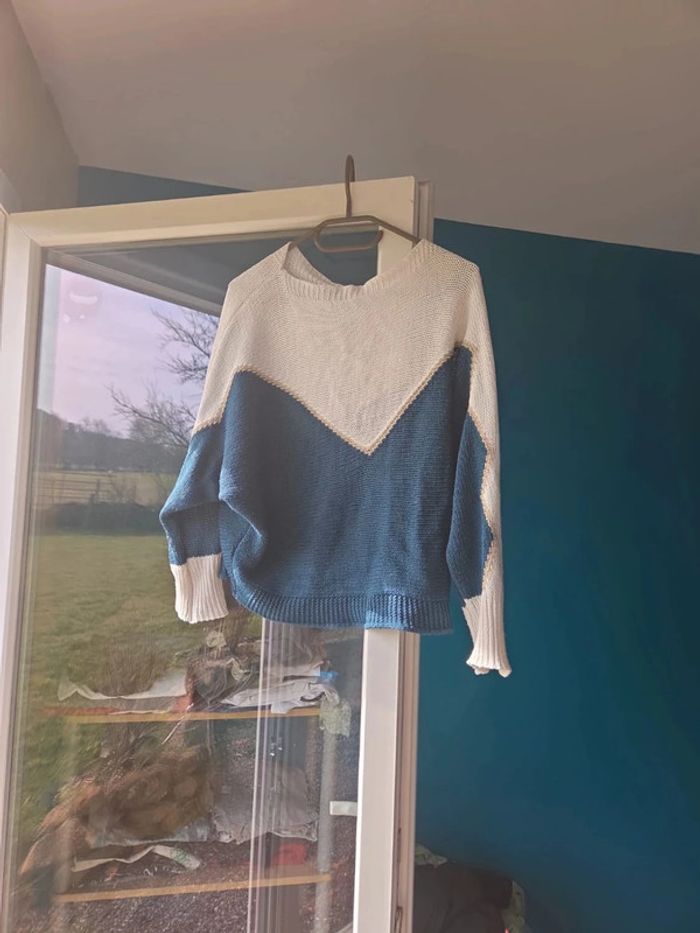 Pull bi coloré