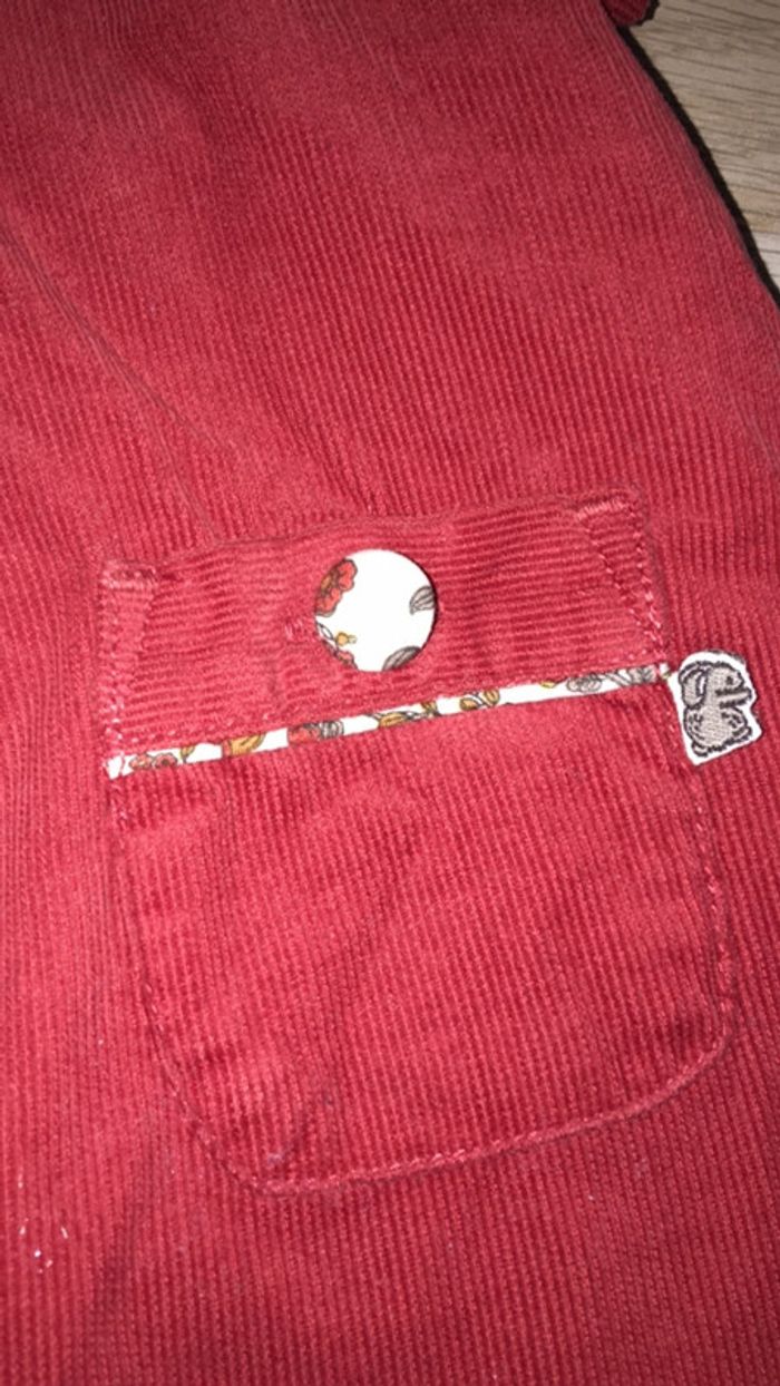 Robe velours rougz sergent major - photo numéro 3