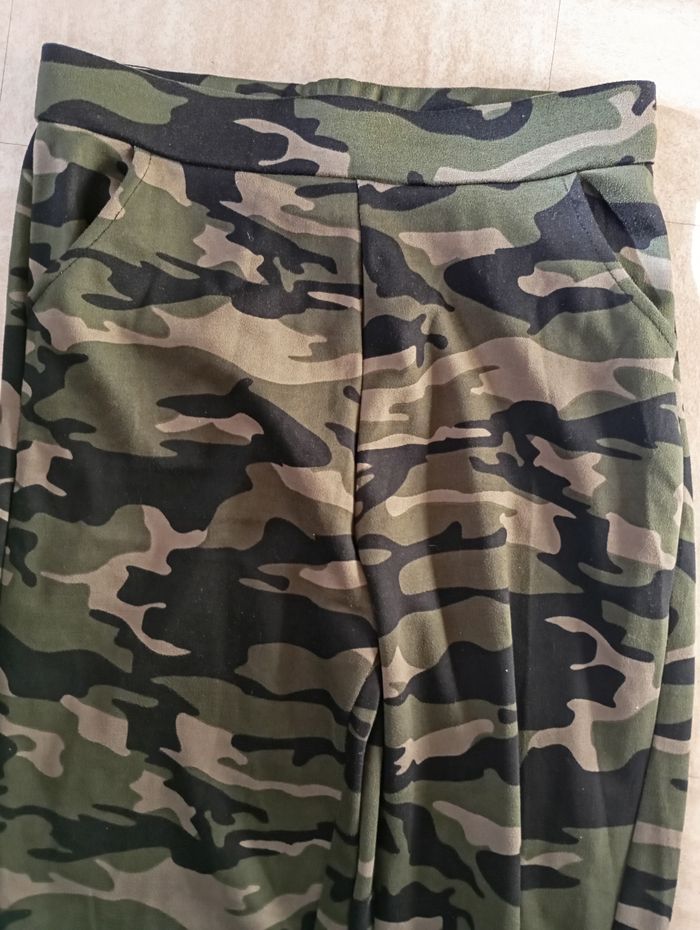 Pantalon élastique militaire femme - photo numéro 4