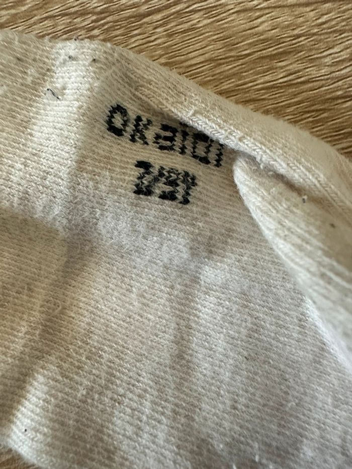 Paire de collants gris et crème - photo numéro 3
