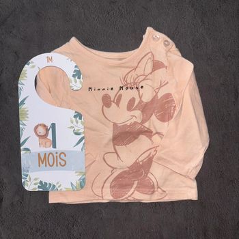 T-shirt Disney Minnie / 1 mois / Très bon état