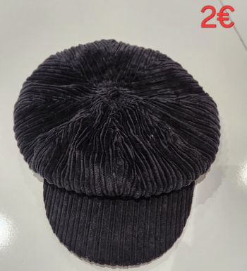 Casquette en  velours