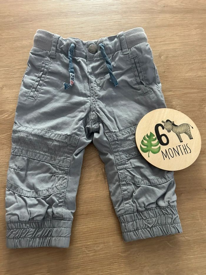 Pantalon toile gris