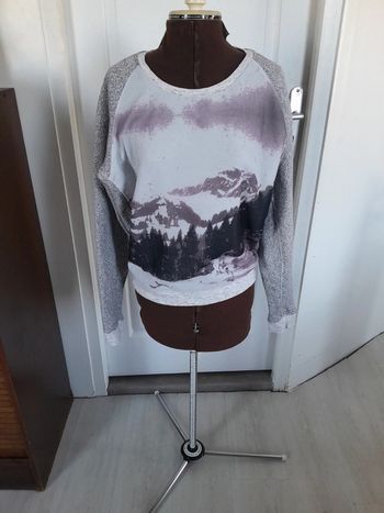 Beau sweat pull imprimé Maison Scotch